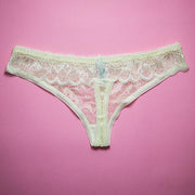 Pack of 3 - Fancy Panties For Women - Black, Skin, White