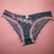 Pack of 3 Mix Design Net Panty - Women Mix Design Net With Lace Panty