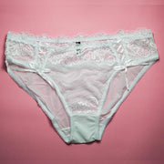 Pack of 3 - Fancy Panties For Women - Black, Skin, White