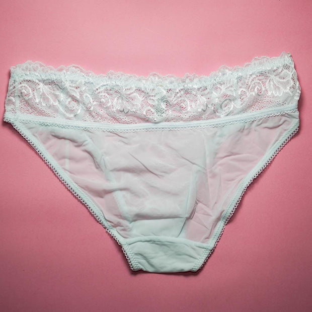 Pack of 3 - Fancy Panties For Women - Black, Skin, White