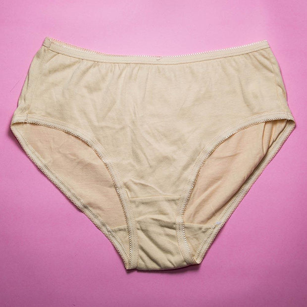 Pack of 3 - Plain Soft Cotton Panty For Women - FL-517