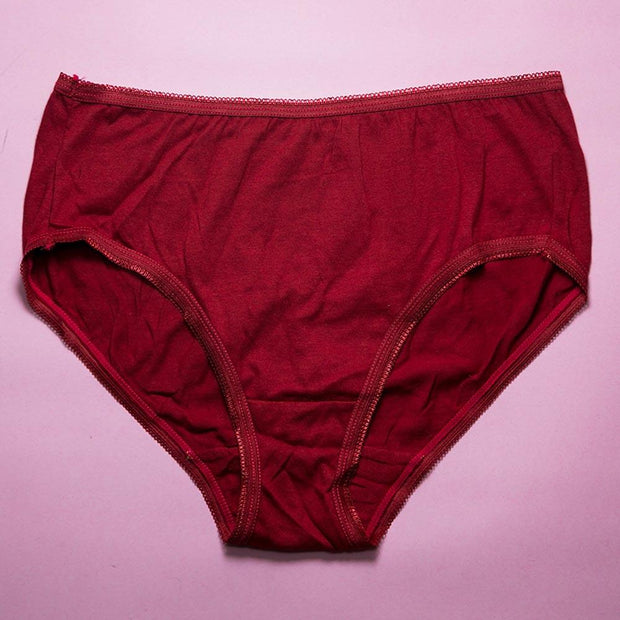 Pack of 3 - Plain Soft Cotton Panties For Women - FL-517