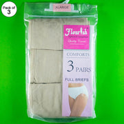 Pack of 3 - Full Briefs - Flourish Cotton Panty - FL-512