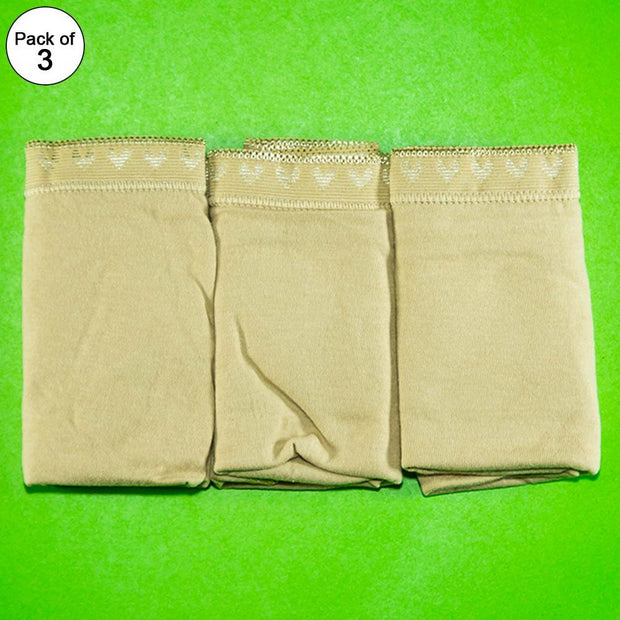 Pack of 3 - Hi Leg Briefs - Flourish Cotton Panty - FL-511