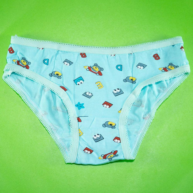 Pack of 5 - Mini Briefs 100% Cotton - Flourish Mix Designs Cotton Panty - 5387