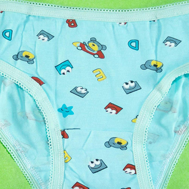 Pack of 5 - Mini Briefs 100% Cotton - Flourish Mix Designs Cotton Panty - 5387