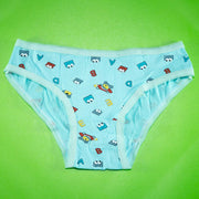 Pack of 5 - Mini Briefs 100% Cotton - Flourish Mix Designs Cotton Panty - 5387