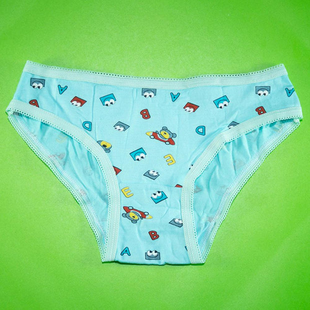 Pack of 5 - Mini Briefs 100% Cotton - Flourish Mix Designs Cotton Panty - 5387