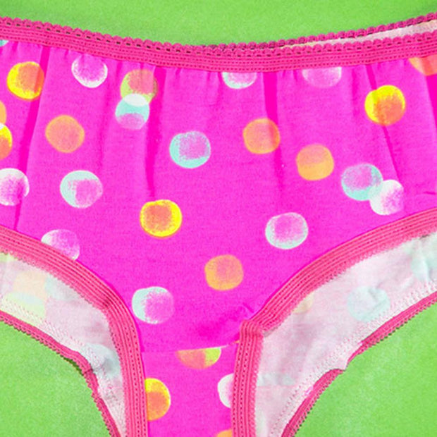 Pack of 5 - 100% Cotton Mini Briefs - Flourish Mix Designs Cotton Panty - 5388