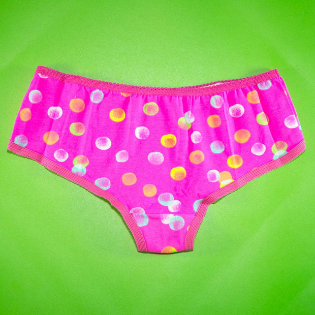 Pack of 5 - 100% Cotton Mini Briefs - Flourish Mix Designs Cotton Panty - 5388