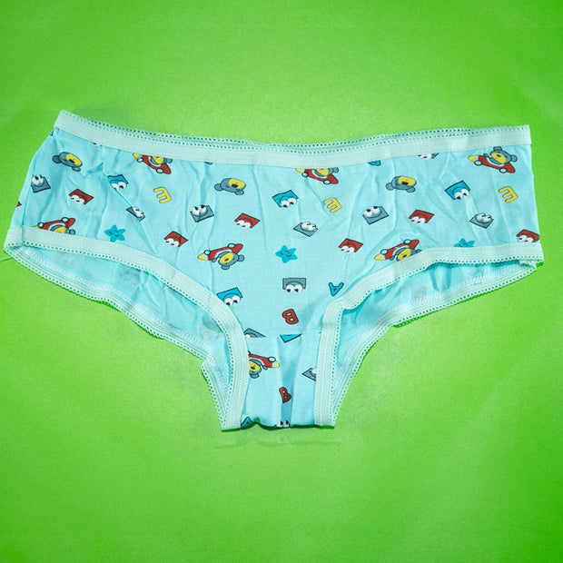Pack of 5 - 100% Cotton Mini Briefs - Flourish Mix Designs Cotton Panty - 5388