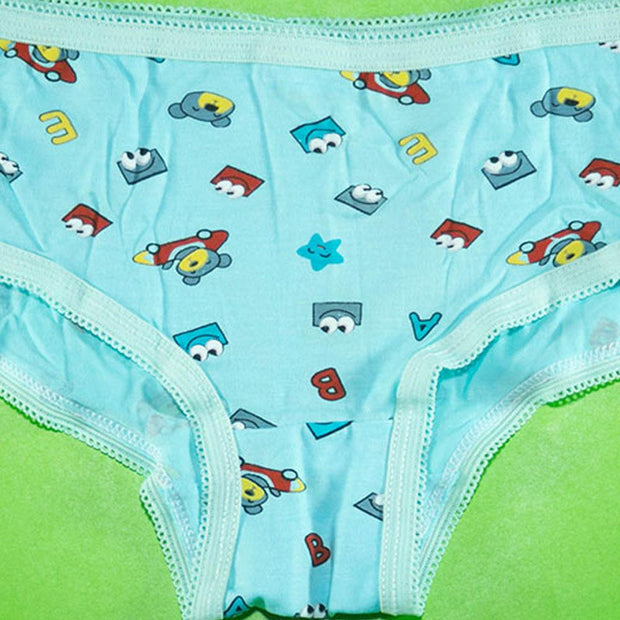 Pack of 5 - 100% Cotton Mini Briefs - Flourish Mix Designs Cotton Panty - 5388