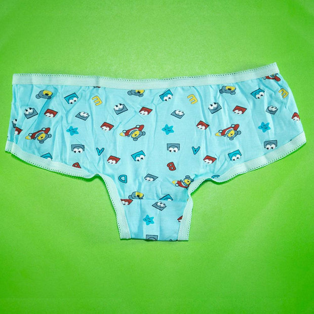 Pack of 5 - 100% Cotton Mini Briefs - Flourish Mix Designs Cotton Panty - 5388