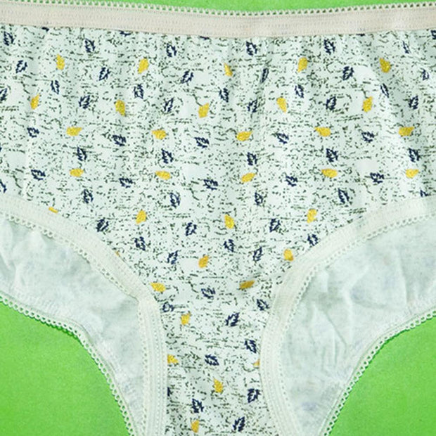 Pack of 5 - 100% Cotton Mini Briefs - Flourish Mix Designs Cotton Panty - 5388