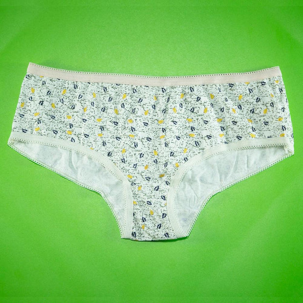 Pack of 5 - 100% Cotton Mini Briefs - Flourish Mix Designs Cotton Panty - 5388