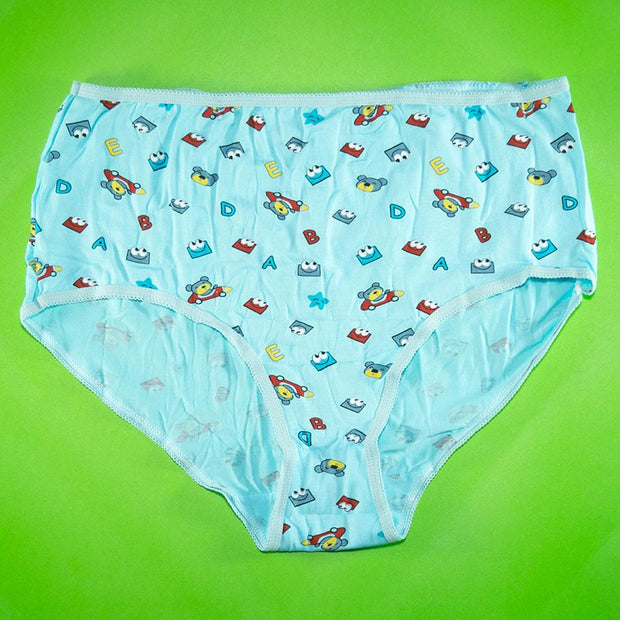 Pack of 5 - 100% Cotton Full Briefs - Flourish Mix Designs Cotton Panty - 5389