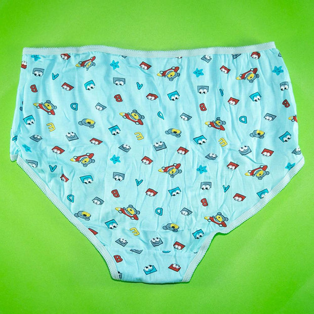 Pack of 5 - 100% Cotton Full Briefs - Flourish Mix Designs Cotton Panty - 5389