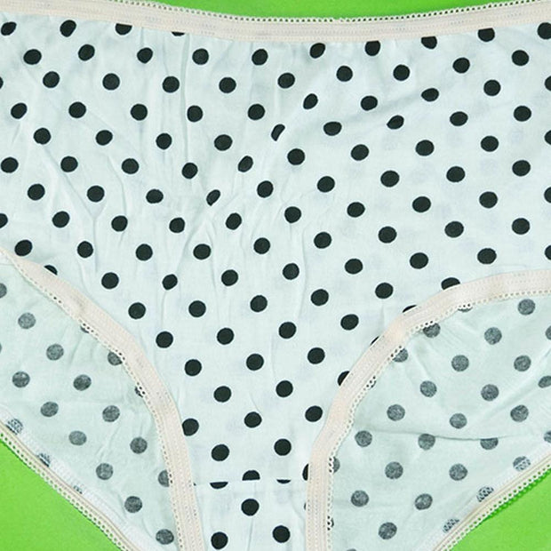 Pack of 5 - 100% Cotton Full Briefs - Flourish Mix Designs Cotton Panty - 5389
