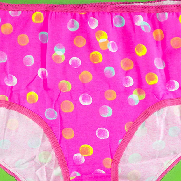 Pack of 5 - 100% Cotton Full Briefs - Flourish Mix Designs Cotton Panty - 5389