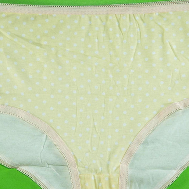 Pack of 5 - 100% Cotton Full Briefs - Flourish Mix Designs Cotton Panty - 5389