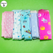 Pack of 5 - 100% Cotton Full Briefs - Flourish Mix Designs Cotton Panty - 5389