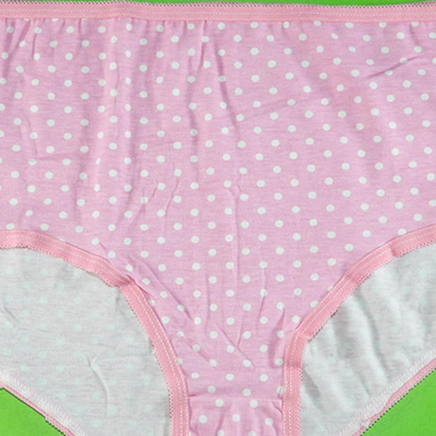 Pack of 5 - 100% Cotton Full Briefs - Flourish Mix Designs Cotton Panty - 5389