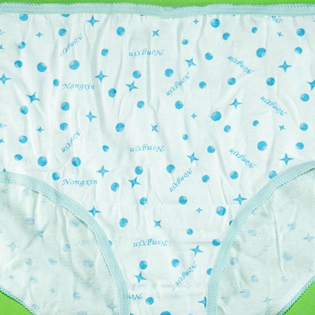 Pack of 5 - 100% Cotton Full Briefs - Flourish Mix Designs Cotton Panty - 5389