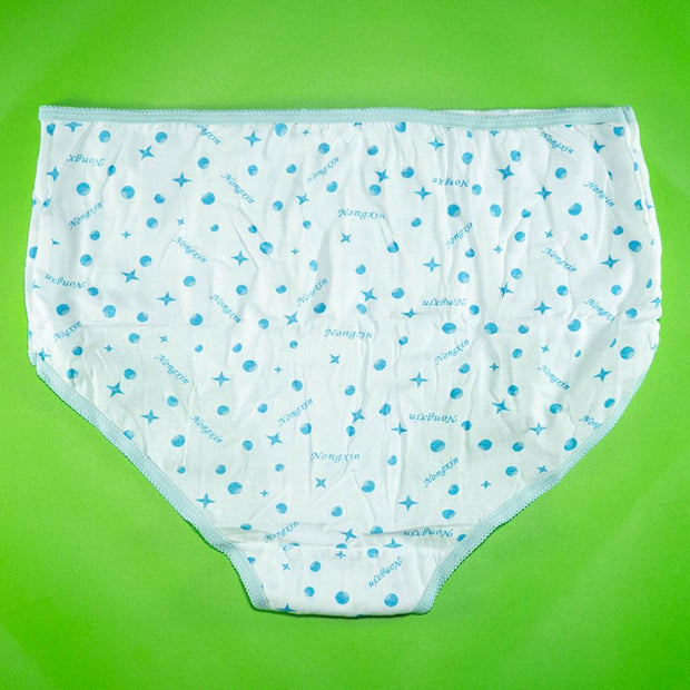 Pack of 5 - 100% Cotton Full Briefs - Flourish Mix Designs Cotton Panty - 5389
