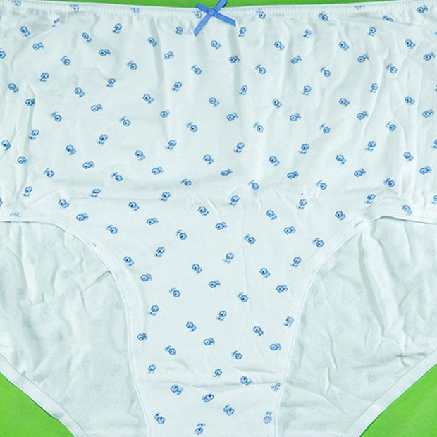 Pack of 5 - 100% Cotton Full Briefs - Flourish Mix Designs Cotton Panty - 18