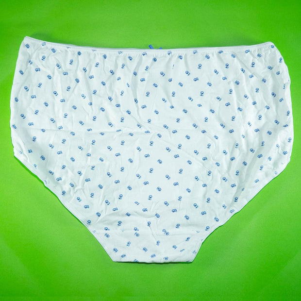 Pack of 5 - 100% Cotton Full Briefs - Flourish Mix Designs Cotton Panty - 18