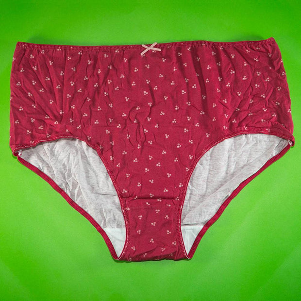 Pack of 5 - 100% Cotton Full Briefs - Flourish Mix Designs Cotton Panty - 18