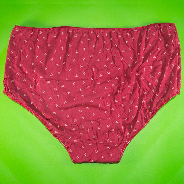 Pack of 5 - 100% Cotton Full Briefs - Flourish Mix Designs Cotton Panty - 18