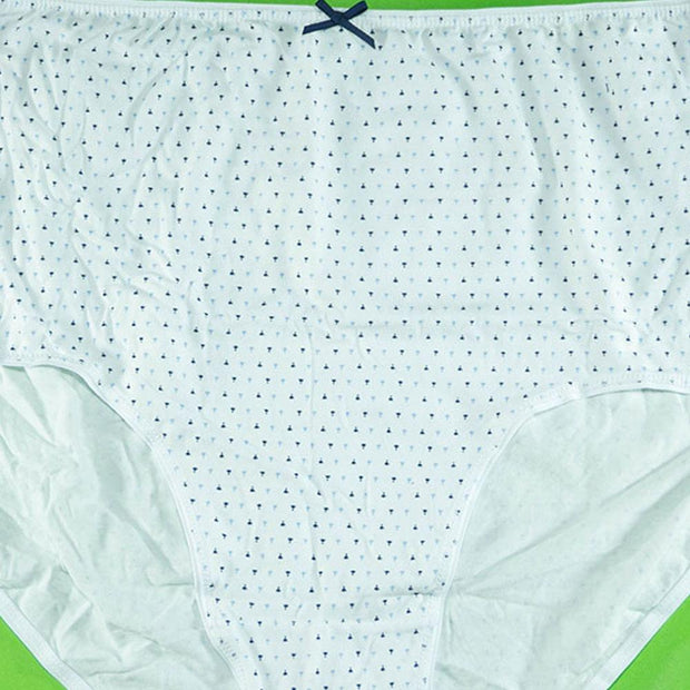 Pack of 5 - 100% Cotton Full Briefs - Flourish Mix Designs Cotton Panty - 18