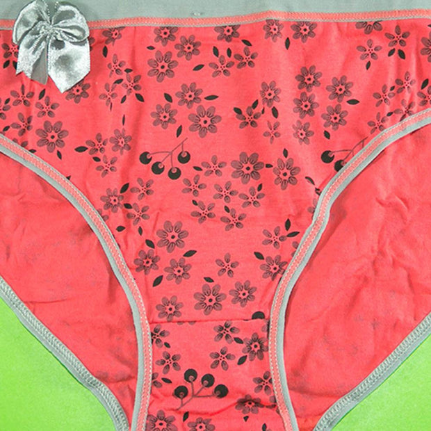 Pack of 3 - Women's Stretch Panty - Flourish Mix Colors Cotton Panty - H3167