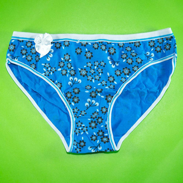 Pack of 3 - Women's Stretch Panty - Flourish Mix Colors Cotton Panty - H3167