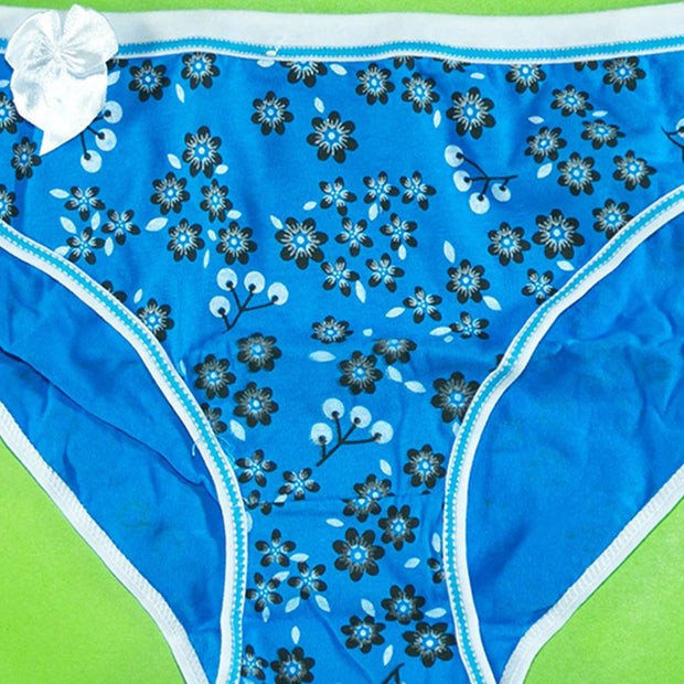 Pack of 3 - Women's Stretch Panty - Flourish Mix Colors Cotton Panty - H3167