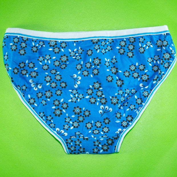 Pack of 3 - Women's Stretch Panty - Flourish Mix Colors Cotton Panty - H3167
