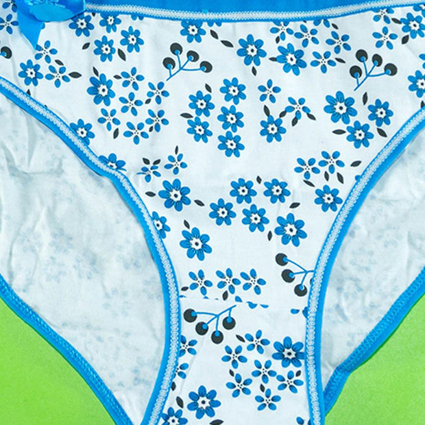 Pack of 3 - Women's Stretch Panty - Flourish Mix Colors Cotton Panty - H3167