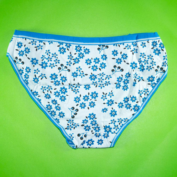 Pack of 3 - Women's Stretch Panty - Flourish Mix Colors Cotton Panty - H3167