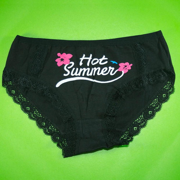 Pack of 3 - Women's Stretch Panty - Flourish Mix Colors Cotton Panty - H5820