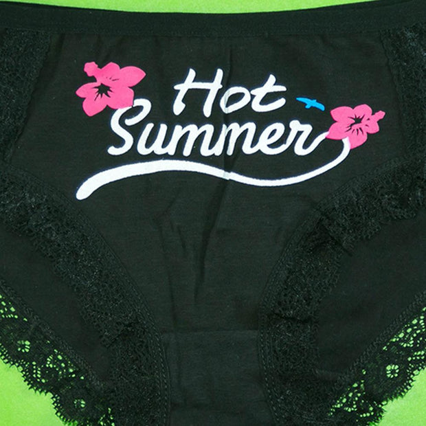 Pack of 3 - Women's Stretch Panty - Flourish Mix Colors Cotton Panty - H5820