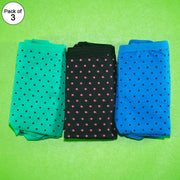 Pack of 3 - Women's Stretch Panty - Flourish Mix Colors Cotton Panty - Q6017