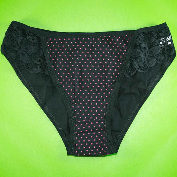 Pack of 3 - Women's Stretch Panty - Flourish Mix Colors Cotton Panty - Q6017