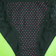 Pack of 3 - Women's Stretch Panty - Flourish Mix Colors Cotton Panty - Q6017