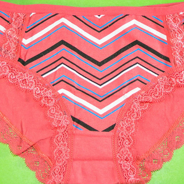 Pack of 3 - Women's Stretch Panty - Flourish Mix Colors Cotton Panty - H5824