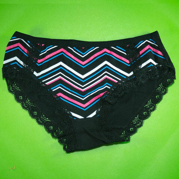 Pack of 3 - Women's Stretch Panty - Flourish Mix Colors Cotton Panty - H5824