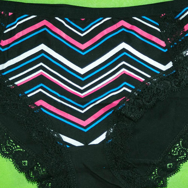 Pack of 3 - Women's Stretch Panty - Flourish Mix Colors Cotton Panty - H5824