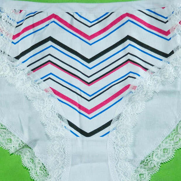 Pack of 3 - Women's Stretch Panty - Flourish Mix Colors Cotton Panty - H5824