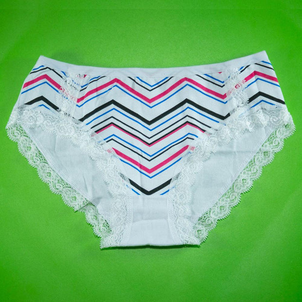 Pack of 3 - Women's Stretch Panty - Flourish Mix Colors Cotton Panty - H5824