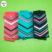 Pack of 3 - Women's Stretch Panty - Flourish Mix Colors Cotton Panty - H5824